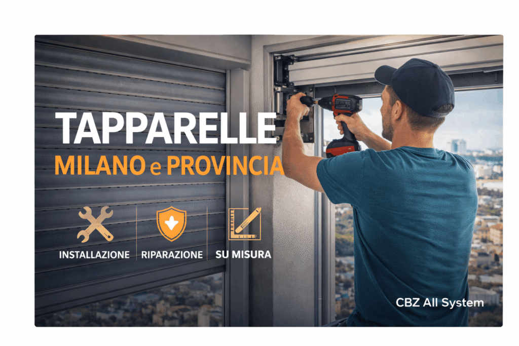Riparazione, Installazione e Manutenzione Tapparelle a a Milano e provincia